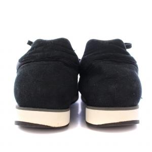 MARGARET HOWELL MIZUNO MR1 ローカットスニーカー シューズ スエード 切替 US7.5 25.5cm 黒 ブラック