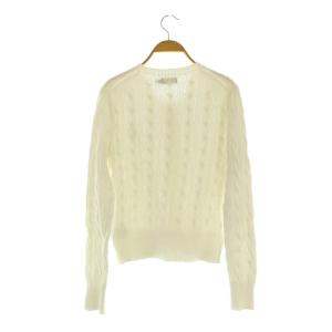 POLO RALPH LAUREN カーディガン ニット 長袖 クルーネック ロゴ刺繍 SP ホワイト /MY OS