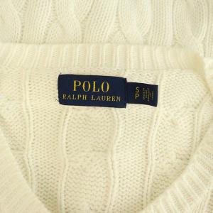 POLO RALPH LAUREN カーディガン ニット 長袖 クルーネック ロゴ刺繍 SP ホワイト /MY OS