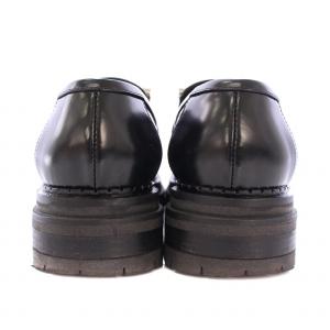 Sergio Rossi SR PRINCE ローファー ビジュー 装飾 37.5 ブラック