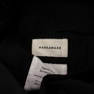 MARKAWARE MARK AWARE FRONT PLEATS PEGTOP ORGANIC WOOL SURVIVAL CLOTH フロントプリーツペグトップオーガニックウールサバイバルクロス