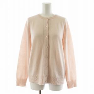 カーディガン 長袖 カシミヤ 11 ピンク /AN37