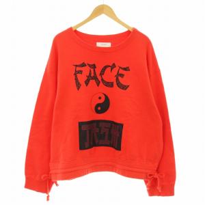 スウェット トレーナー 長袖 裏起毛 プリント 00 赤 レッド MRC-SW-U02 /KU