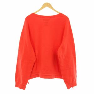 FACETASM スウェット トレーナー 長袖 裏起毛 プリント 00 赤 レッド MRC-SW-U02 /KU