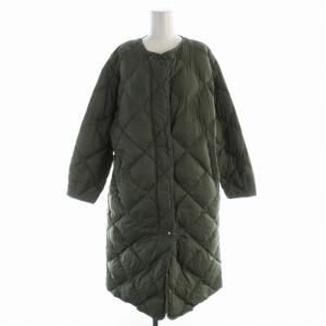 ダウンコート ナイロン ロング F カーキ DR07-27M712 /EE