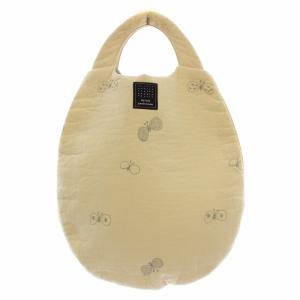 egg bag wa9319 choucho エッグバッグ ハンドバッグ 蝶々 刺繍 アイボリー /G