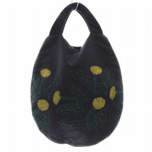mina perhonen egg bag エッグバッグ ws9179 tanpopo タンポポ 刺繍 ネイビー 紺 /G