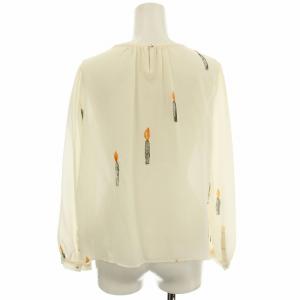 mina perhonen candle シルク ブラウス va1871 38 アイボリー