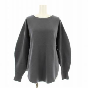 23SS ファインコットンスムースプルオーバー ニット 長袖 グレー 23080900309010 /KU