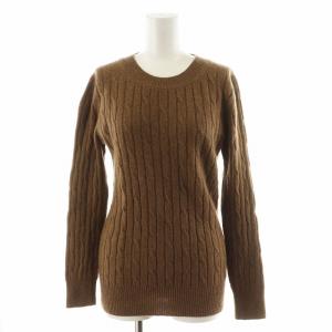 ニット セーター 長袖 カシミヤ 2 茶 ブラウン 578-7263018 /AN24