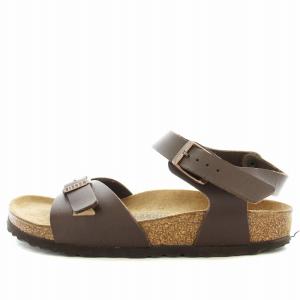 BIRKENSTOCK Rio リオ サンダル ストラップ レザー 37 24cm 茶 ブラウン /G