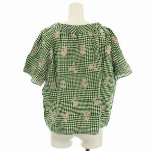 mina perhonen リネン シャツ ブラウス ld1056 bonheur 36 グリーン