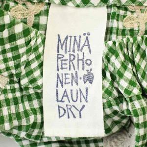 mina perhonen リネン シャツ ブラウス ld1056 bonheur 36 グリーン