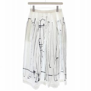 rain track ガウチョパンツ xs4432 38 ホワイト ネイビー