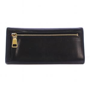 PRADA 長財布 二つ折り スナップボタン レザー 黒 /BM OH