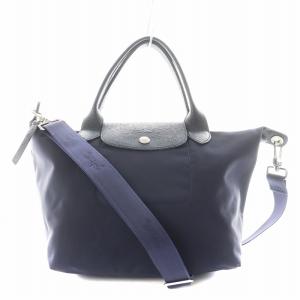 ルプリアージュ ネオ トートバッグ ハンドバッグ ショルダーバッグ 2way ナイロン レザー 紺 ネイビー