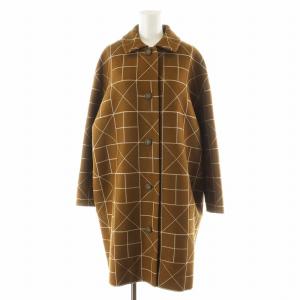 hay field ステンカラーコート 38 ブラウン