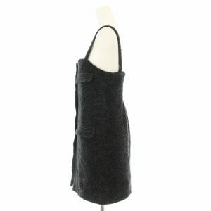 Ameri VINTAGE 23AW GLITTER TWEED VEST ビスチェ ベスト キャミソール ツイード ウール混 モヘヤ混