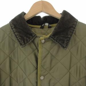 MACKINTOSH キルティングジャケット 中綿 アウター 襟コーデュロイ 40 カーキ /OR
