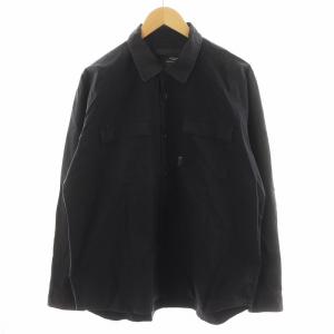 MELTING POT シャツ 長袖 コットン L 黒 ブラック D206 /AN29