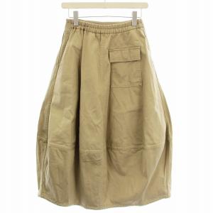 Drawer コットンバイオウォッシュタックスカート 6524-299-1457 バルーン スカート ロング 34 ベージュ