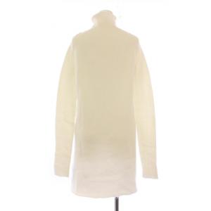 JIL SANDER ニット セーター ハイネック ストレッチ ウール 36 ホワイト