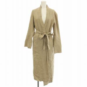 リネンロングガウンコート MB171-2006 麻 ロングコート 00 ベージュ /G