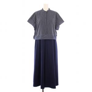 24SS クリアツイルワンピース ストライプ柄