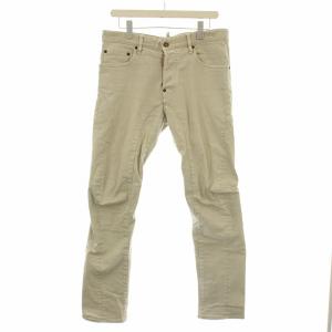 デニムパンツ ジーンズ ボタンフライ 46 ベージュ 74LA061239781374035355 /OR