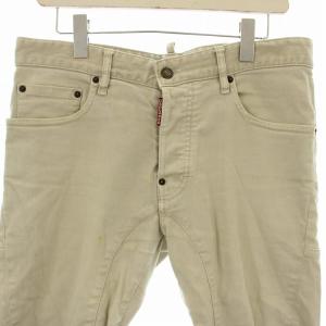 DSQUARED2 デニムパンツ ジーンズ ボタンフライ 46 ベージュ 74LA061239781374035355 /OR