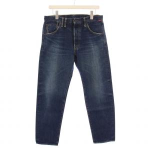 262 セルビッチ デニムパンツ ジーンズ ボタンフライ ロゴパッチ レザーパッチ W32 インディゴ