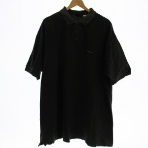 オーガニックコットン ポロシャツ 半袖 XL 黒 ブラック /OR