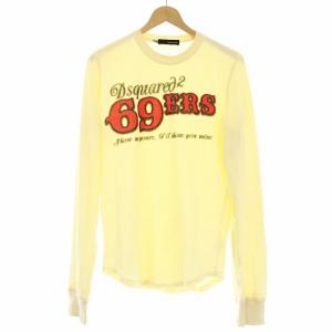 Tシャツ 長袖 カットソー ロンT ロゴ S 黄 イエロー 赤 レッド 黒 ブラック 71GC143 /OR