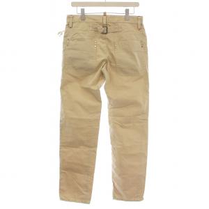 DSQUARED2 チノパン チノ パンツ ダメージ加工 ボタンフライ 44 ベージュ /G