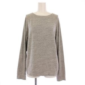 23AW スラブベア天竺プルオーバー カットソー スウェット 長袖 クルーネック ストレッチ 無地 F