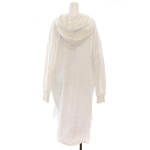 DIESEL スウェット ワンピース ひざ丈 ロゴ プリント XXS 白 D-ILSE-L1 /YM