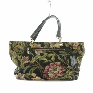 Think Bee ハンドバッグ トートバッグ 花柄 ブラック /NQ
