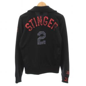 DIESEL ジャージ ジャケット ジップアップ M 黒 /YM