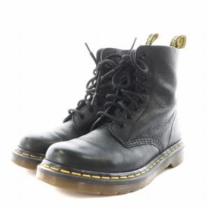 Dr.Martens パスカル PASCAL ショート ブーツ レースアップ レザー UK4 黒 ブラック /AN10 D
