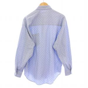 MONKEY TIME BROAD LACE REG ブロードレースレギュラーシャツ カジュアル 長袖 カットワーク 花柄 刺繍