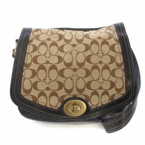 レガシー シグネチャー ヒッピーフラップ ショルダーバッグ 茶 11145 /TK