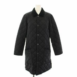 キルティングコート 中綿コート アウター 衿コーデュロイ 32 黒 ブラック 1702217 /YT