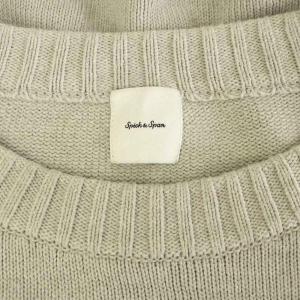 Spick&Span 24SS バルキーヤーン ロングリブ プルオーバー ニット セーター 長袖 グレー /MY OS