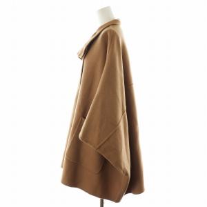 SLOBE IENA 24AW スタンドカラーダブルフェイスポンチョ ブラウン 24020912403030