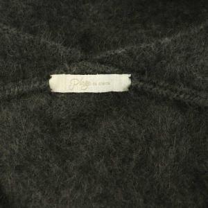 Plage 19AW Fur V スリットプルオーバー ニット セーター 長袖 グレー /MY OS