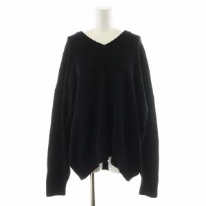 22AW Basic V ニット セーター 長袖 ウール 黒 ブラック 22080500820030 /AN19