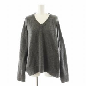 22AW Basic V ニット セーター 長袖 ウール グレー 22080500820030 /AN16