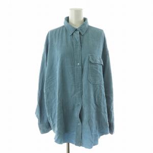 23SS minicoll シャツ ブラウス コーデュロイ 長袖 F ブルー 23050922703010