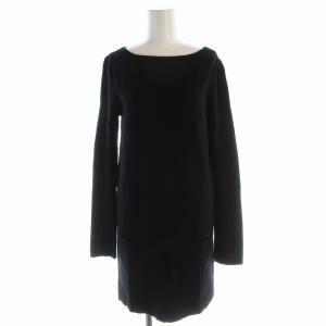 ニットワンピース ひざ丈 1 黒 ブラック 6526-299-0461 /EE