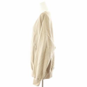 Whim Gazette WhimGazette 24AW ピグメントロゴウラケプルオーバー スウェット トレーナー 長袖 ロゴ コットン F ベージュ